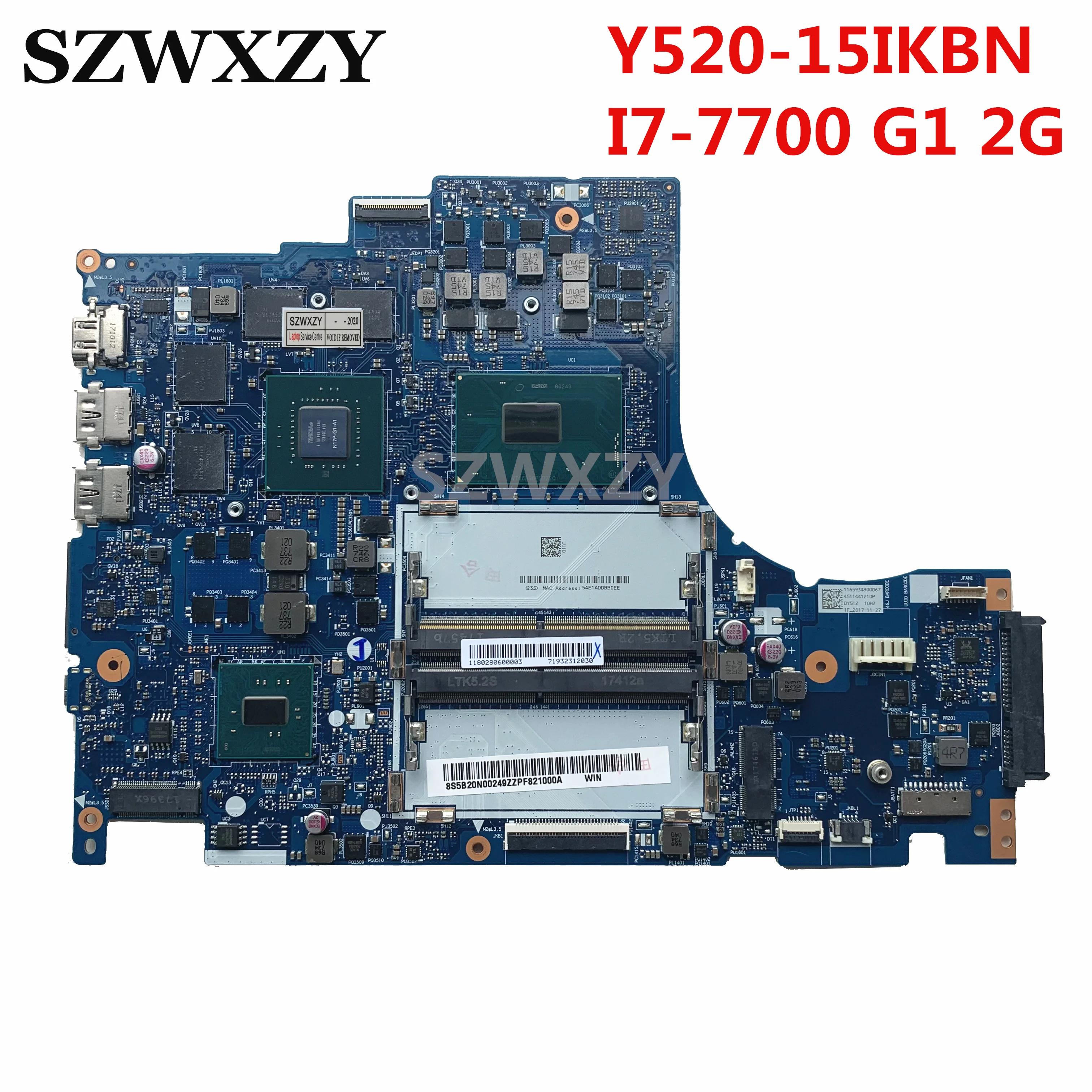    Y520 Y520-15IKBN Ʈ , 5B20N00249 DY512 NM-B191, i7-7700HQ CPU GTX 1050Ti 2GB